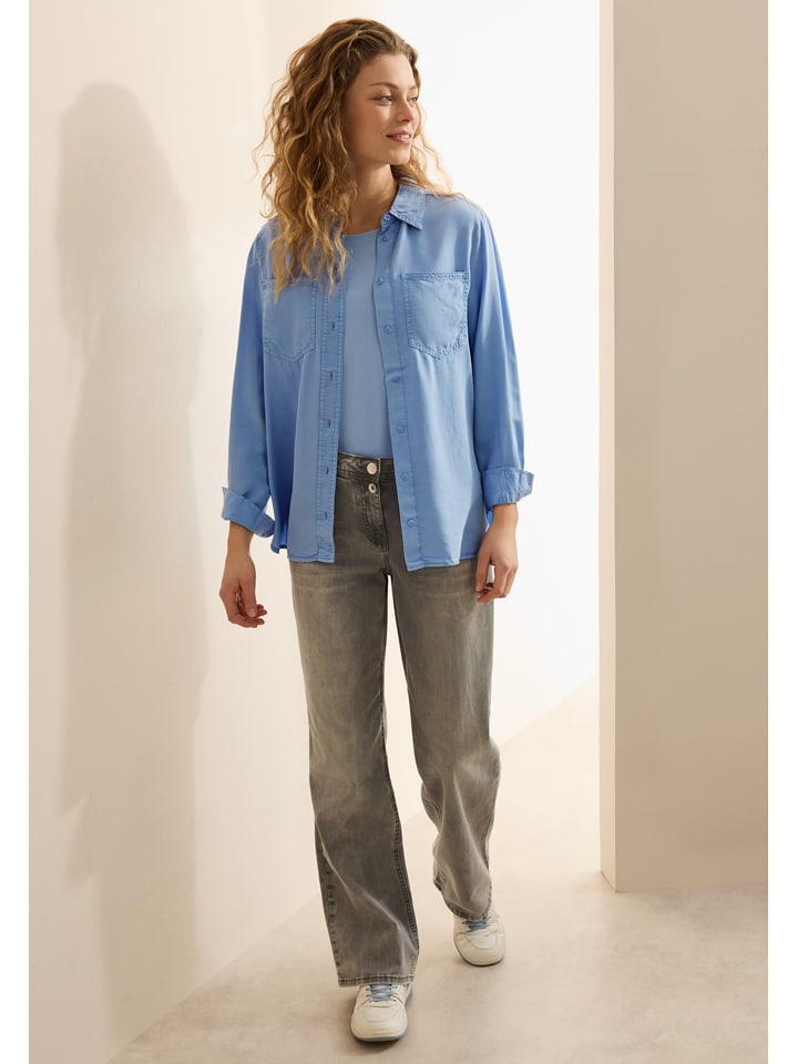 Cecil Bluse in Hellblau günstig kaufen