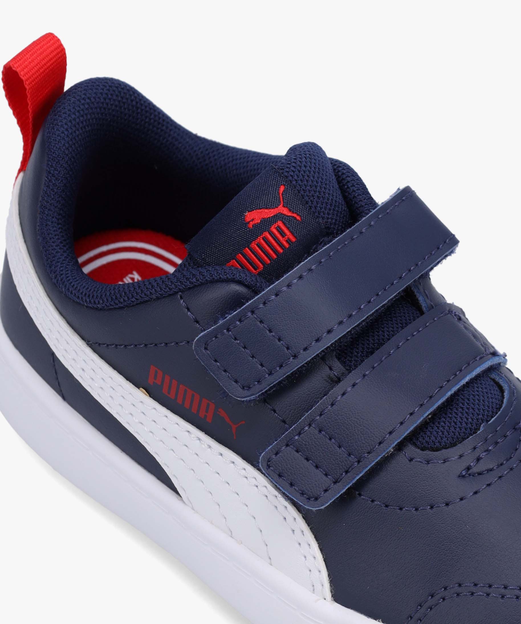Baskets Garçon bicolores à scratch – Puma Courtflex marine | GEMO