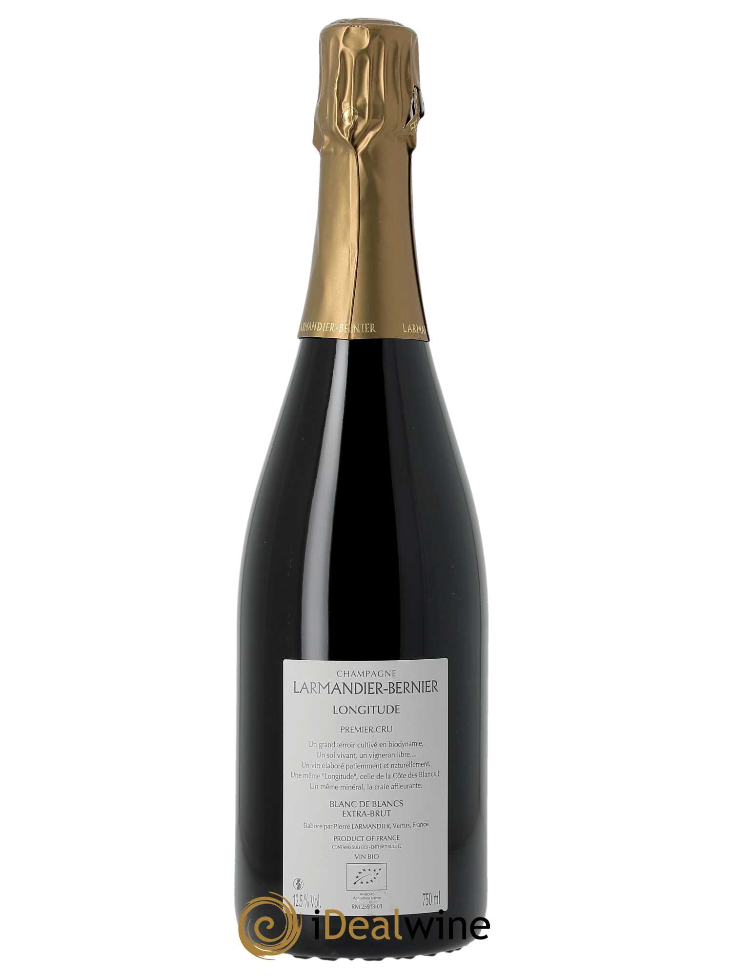Longitude Blanc de Blancs Premier Cru Extra Brut Larmandier-Bernier   - Lot de 1 Bouteille