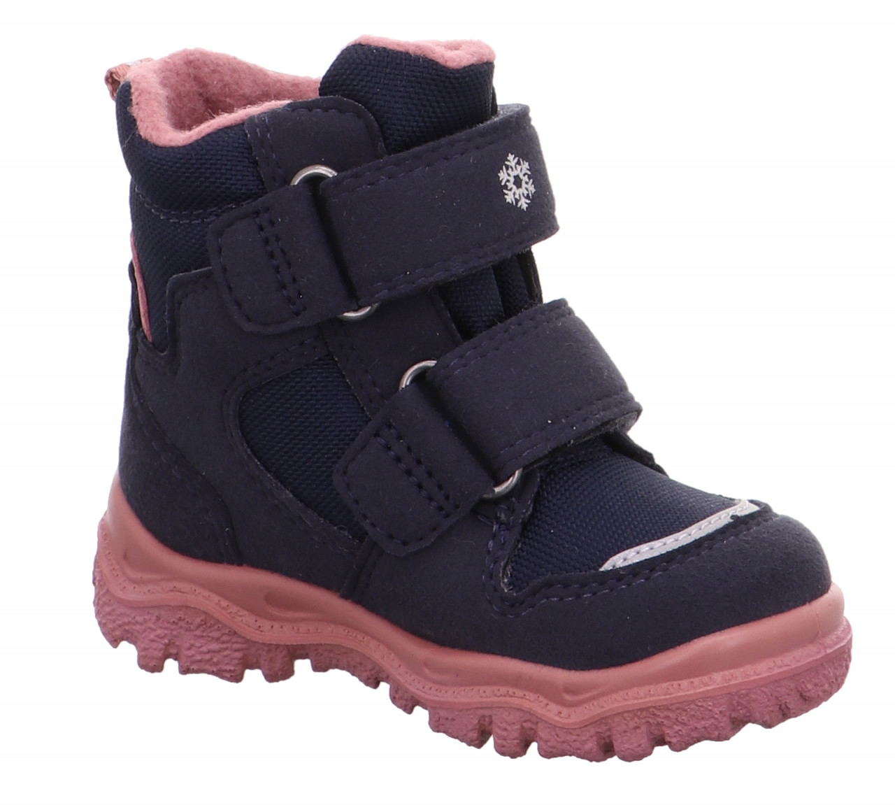 HUSKY1 - Blau/Rosa Boots mit Klettverschluss