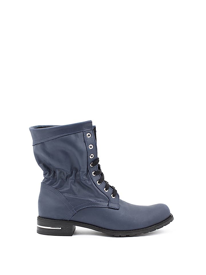 Zapato Leder-Boots in Dunkelblau günstig kaufen 40