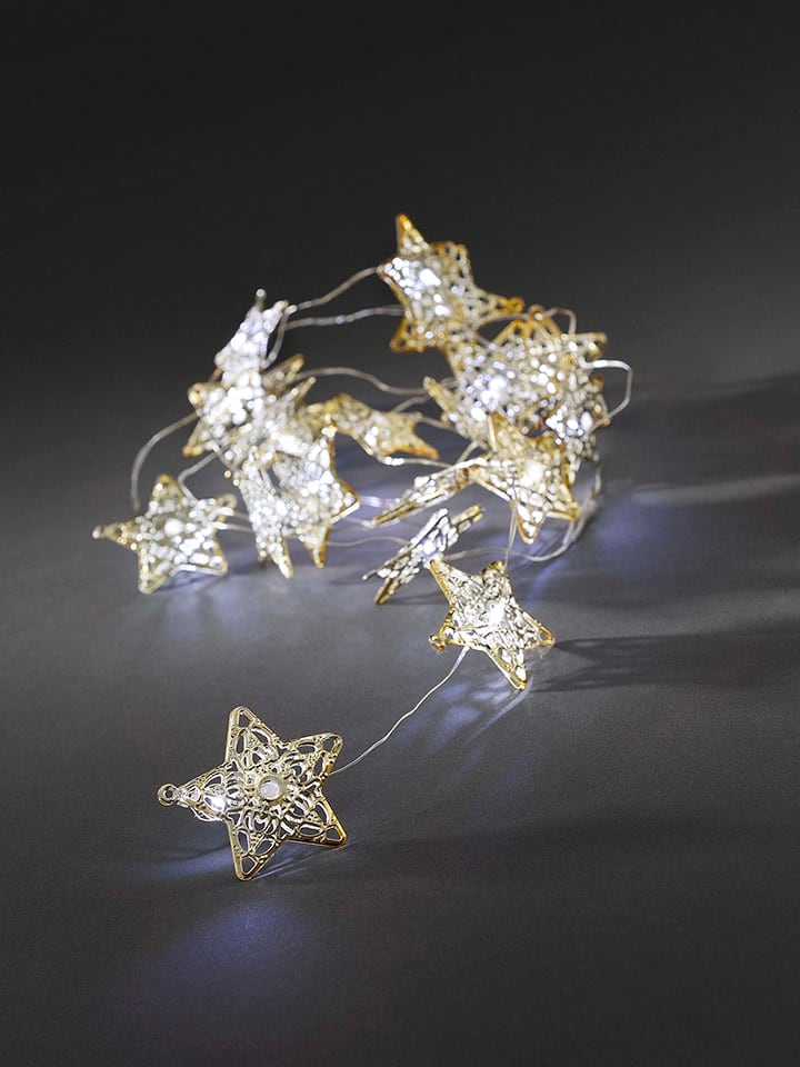 Konstsmide LED-Dekolichterkette ''Sterne'' in Gold/ Warmweiß günstig kaufen onesize
