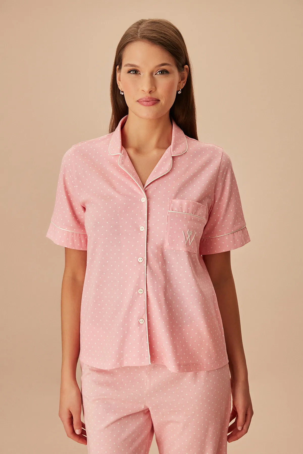 SUWEN  Spitzes maskulines Pyjama-Set