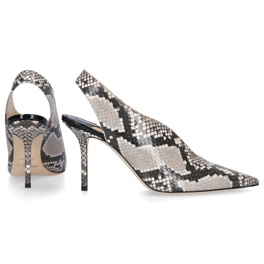 Jimmy Choo - Sandalen SAISE Kalbsleder Print braun - braun