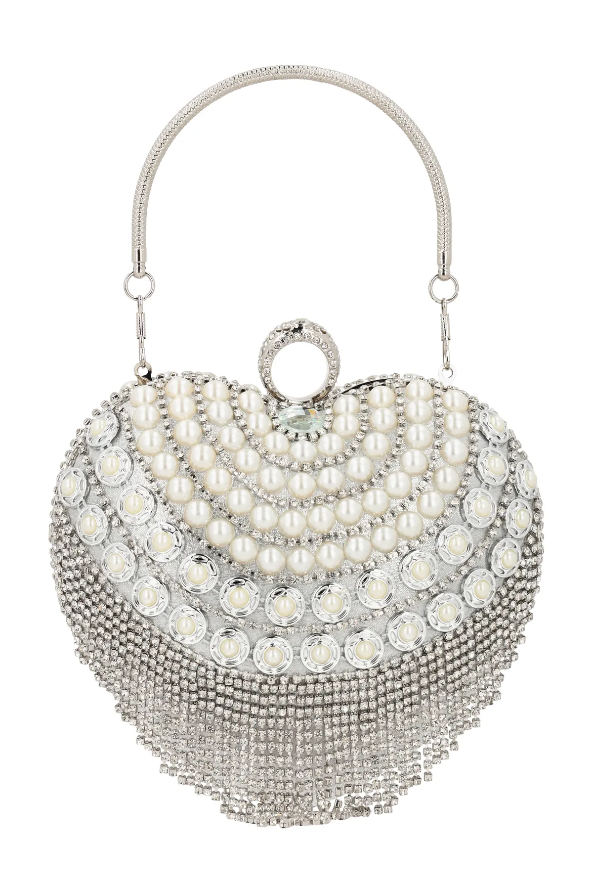 Felipa  Handtasche - Silberfarben - Unifarben