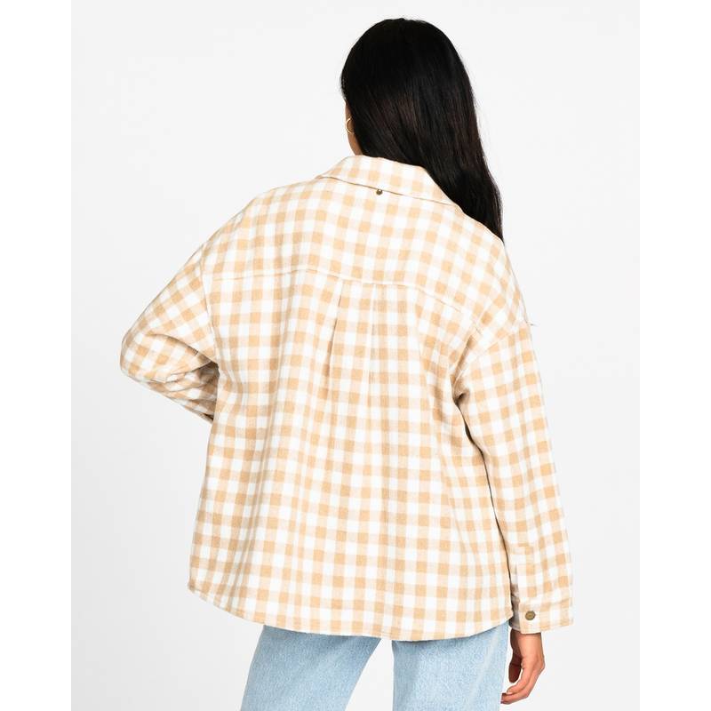 RUSTY CHECKED OUT OVERSIZED SHIRT Oversize Shirt Damen
