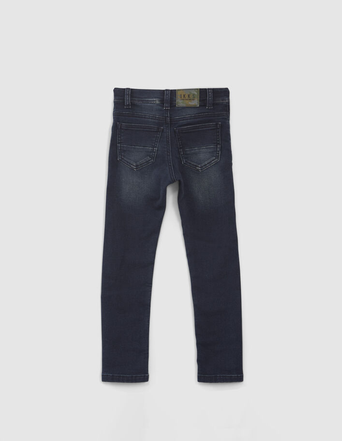 Jean SKINNY bleu vintage avec découpes garçon