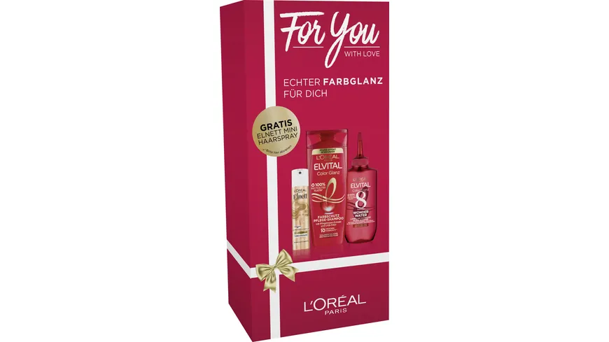 L'Oréal Elnett & Elvital Color Glanz Geschenkpackung