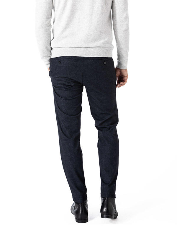 Brax, Chino Phil, Cropped Fit, Jersey, navy meliert