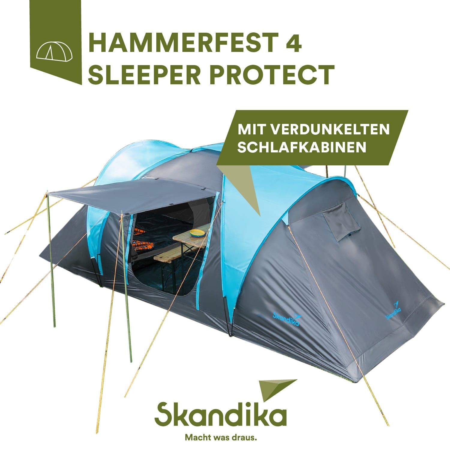 Skandika Hammerfest 4 Sleeper Protect Kuppelzelt