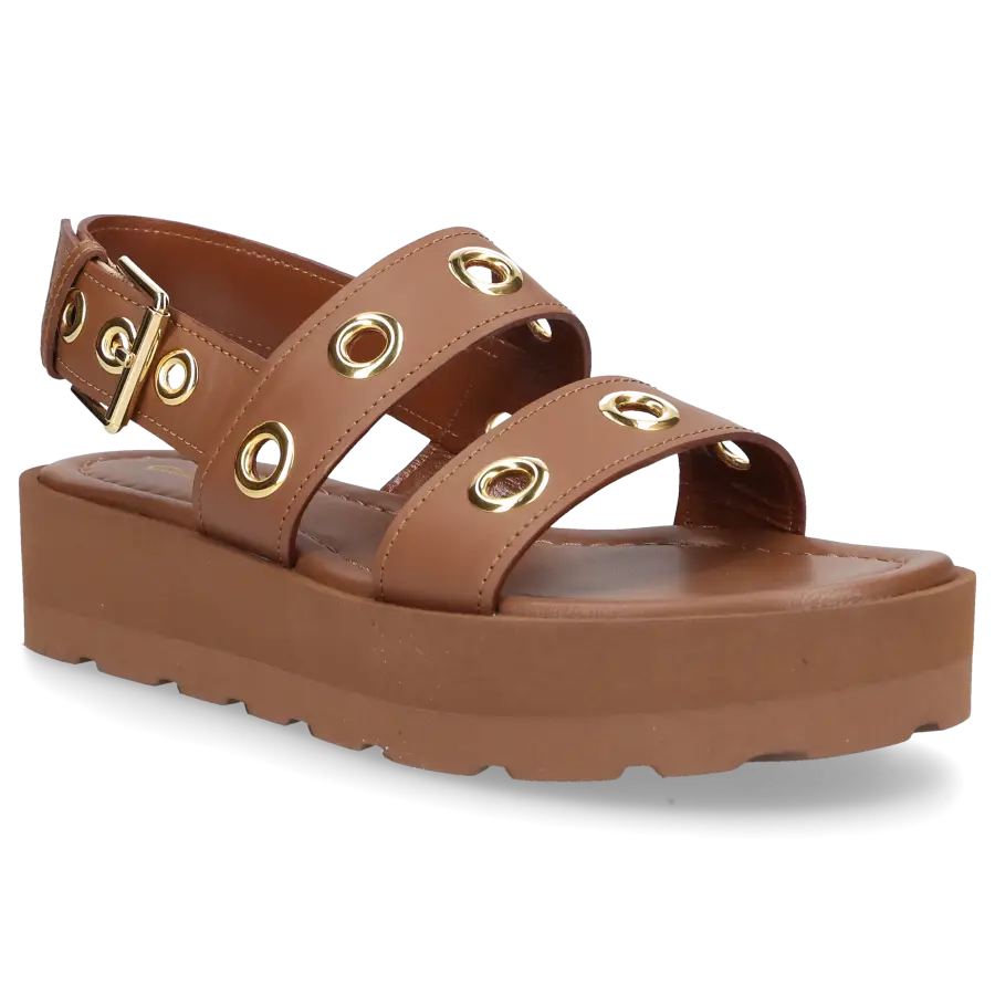 Gianvito Rossi - Plateausandalen G32343 Kalbsleder - braun