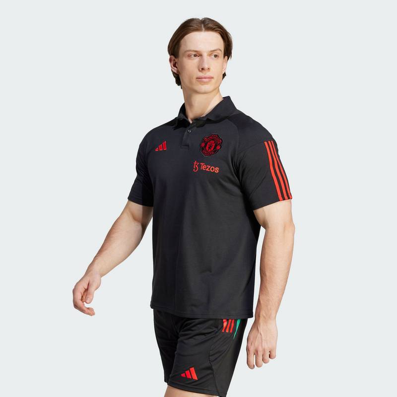 adidas Manchester United Tiro 23 Poloshirt Langarmshirt Herren
