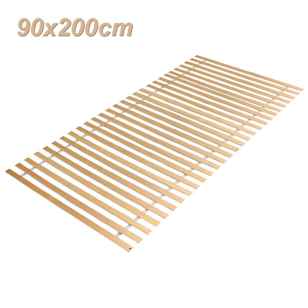 Rollrost Lattenrost 90x200cm,nicht verstellbar,28 Leisten,Für bett und Matrazen, Gimisgu