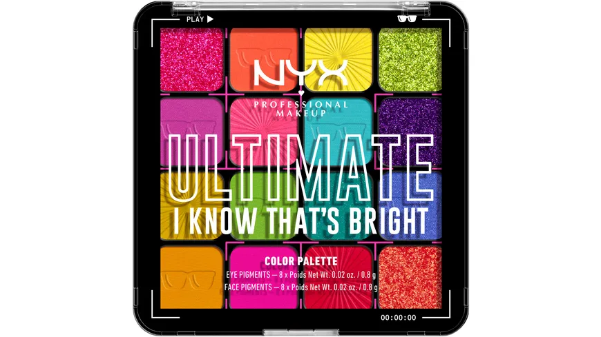NYX PROFESSIONAL MAKEUP Lidschattenpalette I Know That’s Bright