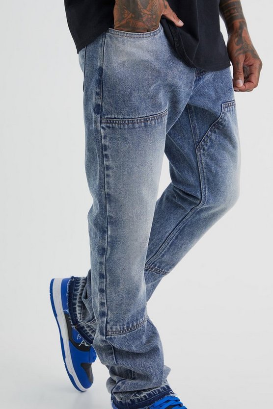 Slim-Fit Schlagjeans