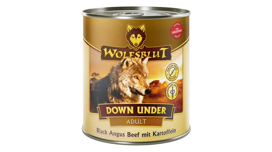 Wolfsblut Hundenassfutter Down Under Black Angus Rind & Kartoffel 800 g