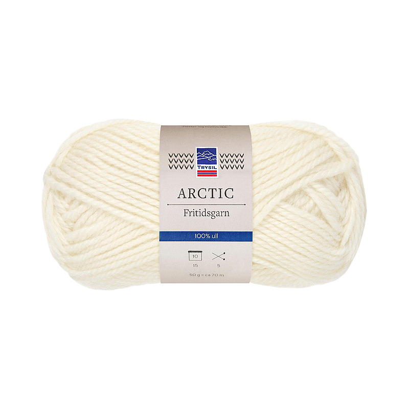 Trysil Arctic Fritidsgarn ull 100% ren ny ull, off-white