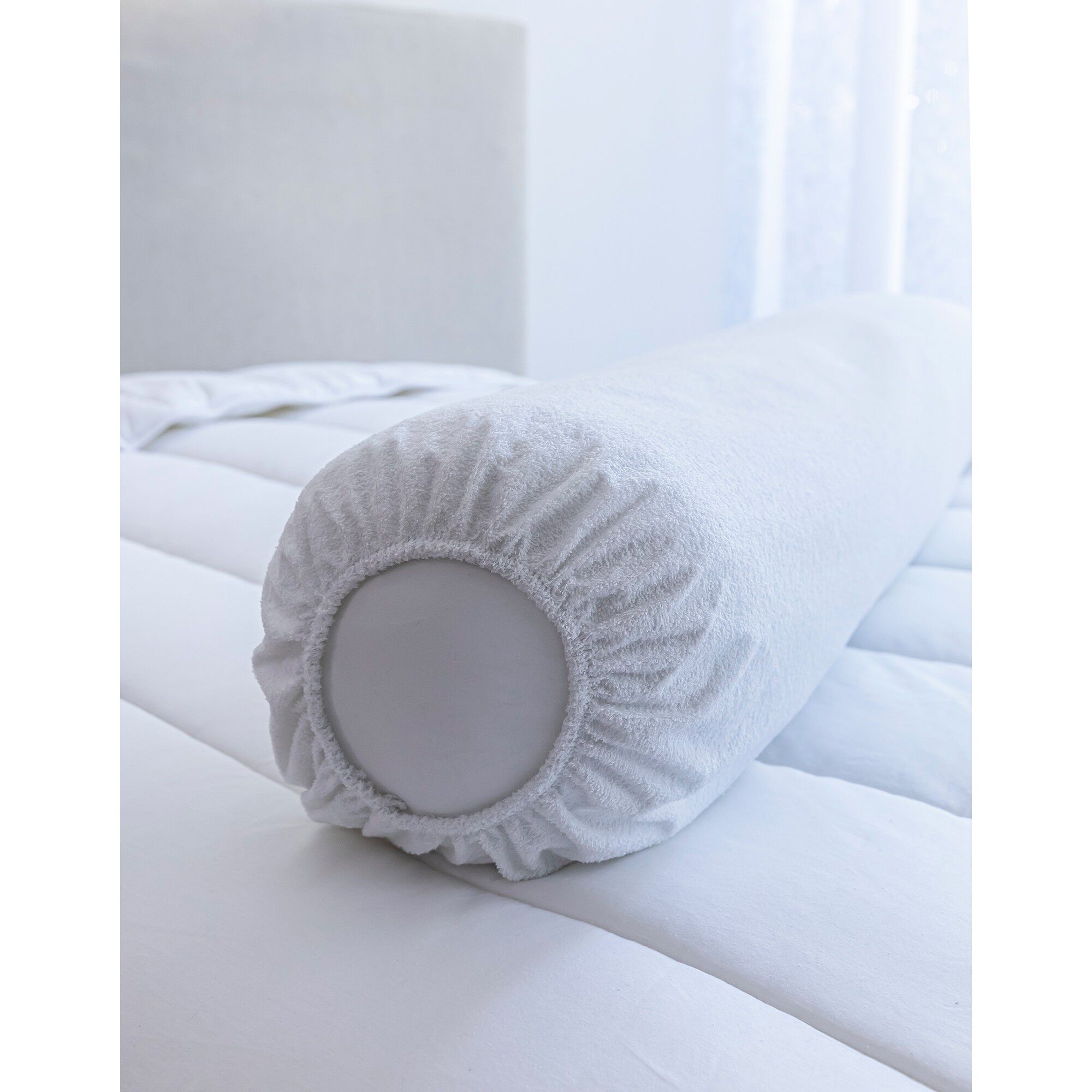 Sous-taie de traversin molleton absorbant