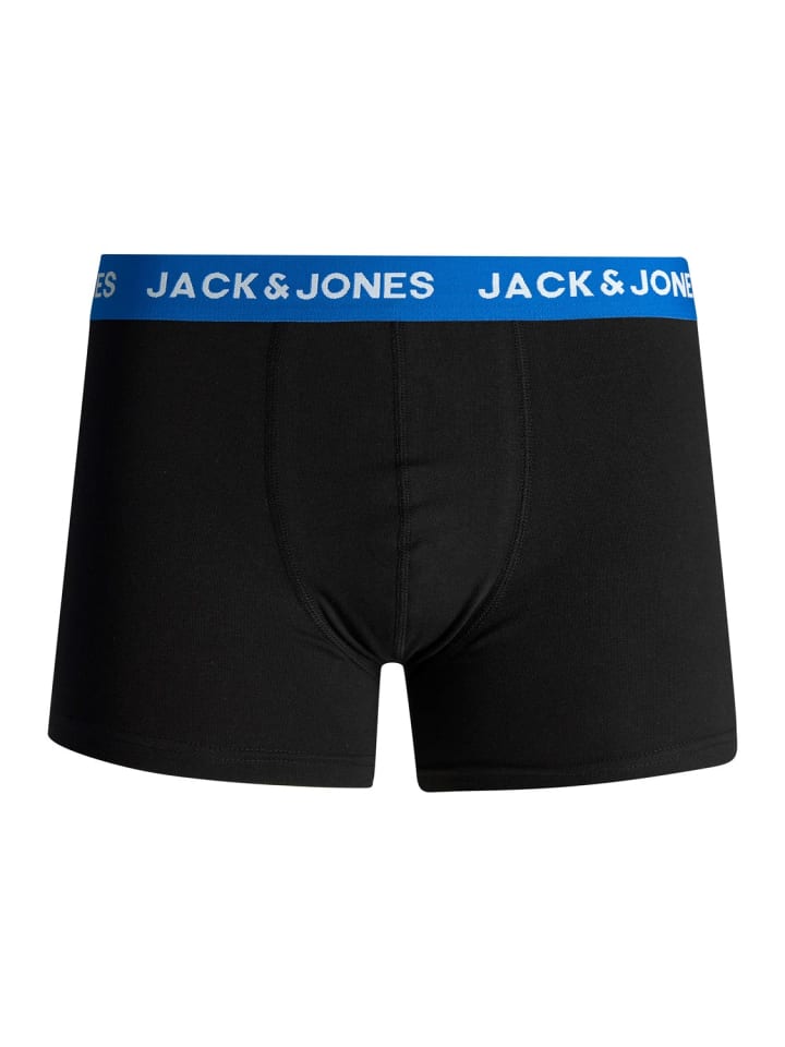 Jack & Jones Set 5er Pack Trunks Boxershorts Stretch Unterhose in Schwarz-3 günstig kaufen