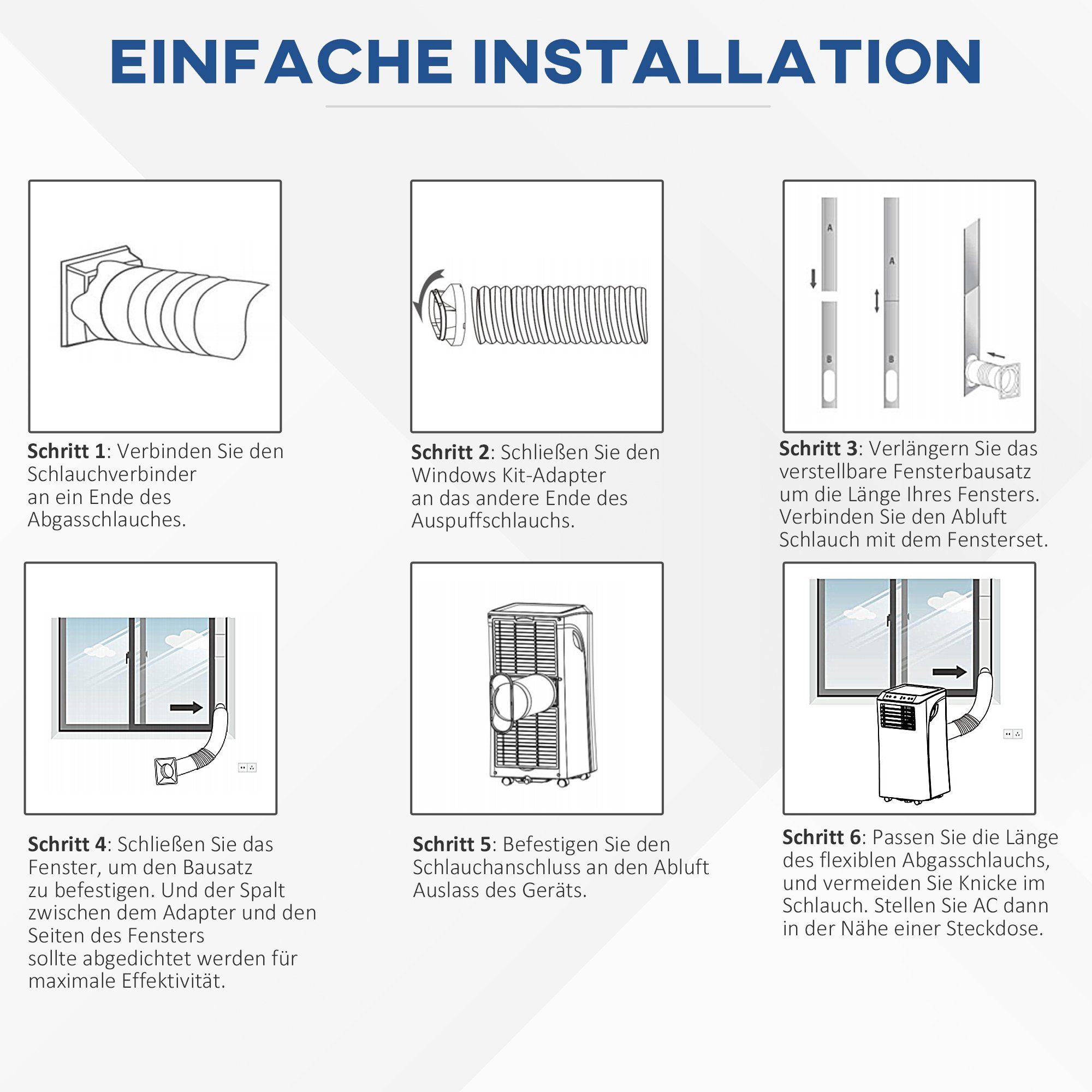 HOMCOM 3-in-1-Klimagerät 823-002V90