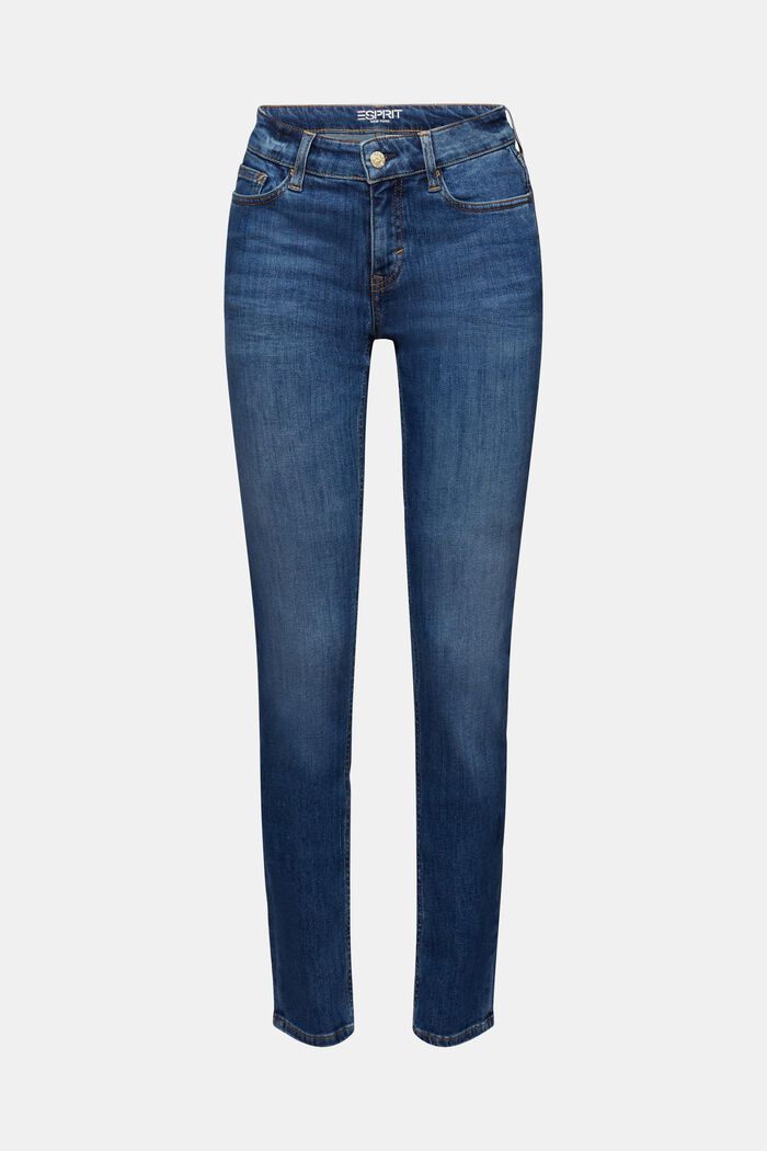 Schmal geschnittene Jeans mit mittelhohem Bund