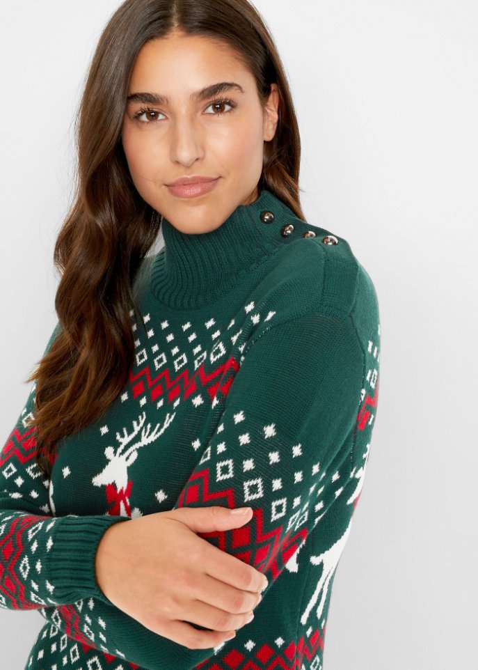 Weihnachtspullover Rentier