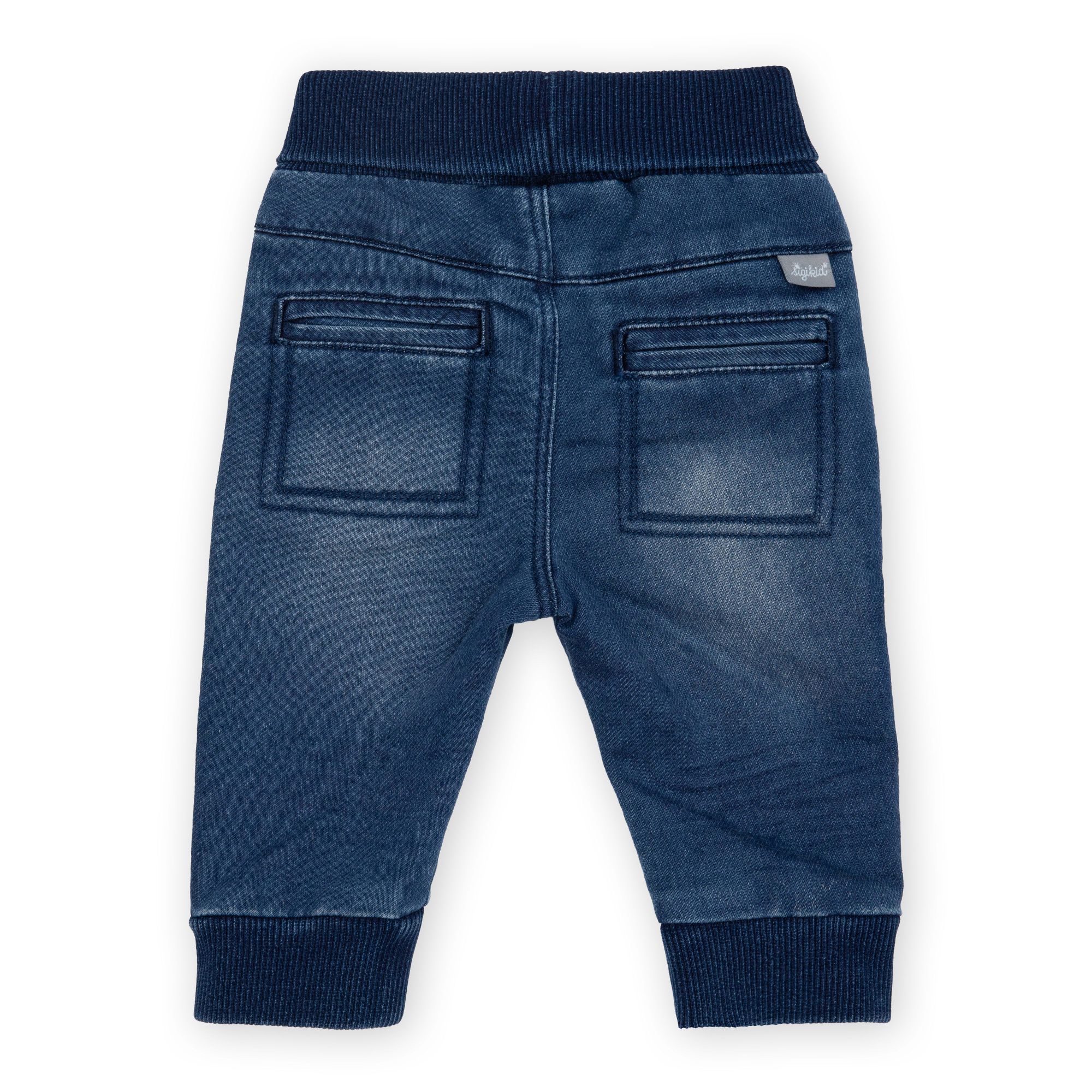 Babyjeans mit Beinbündchen in Dunkelblau