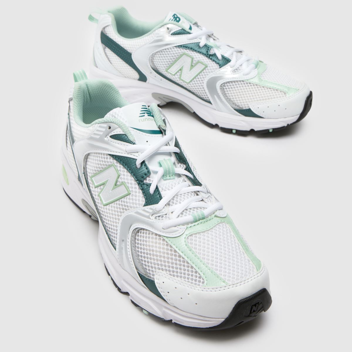 New Balance 530 sportcipő fehér és zöld színben