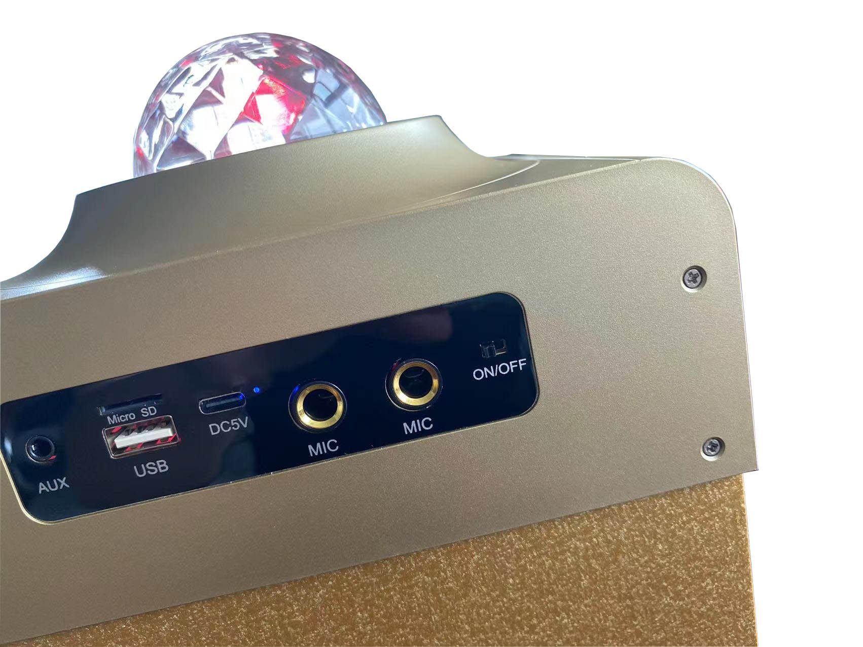 N-GEAR Party Disco Star710 Bluetooth Lautsprecher Karaoke Laser Licht Bluetooth-Lautsprecher (Bluetooth)
