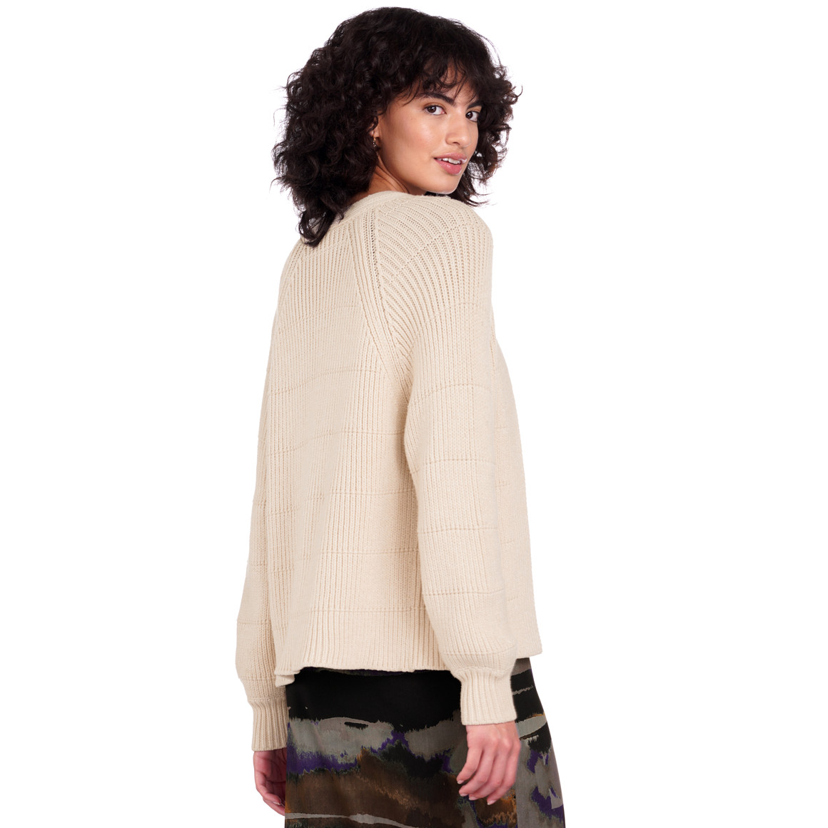 Damen Strickjacke aus Rippstrick