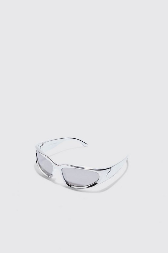Silberne Sonnenbrille