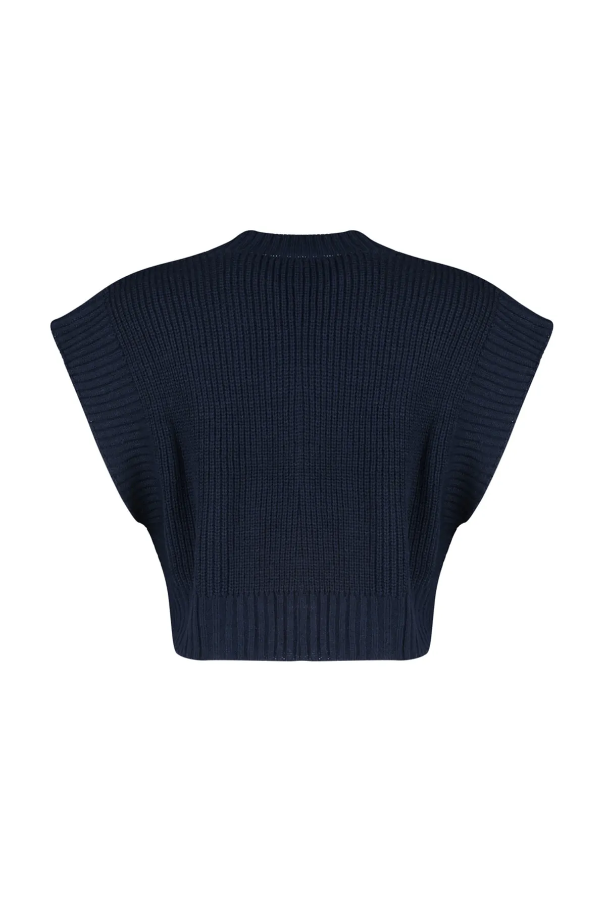 Trendyol Collection  Strickweste - Dunkelblau - Regular Fit