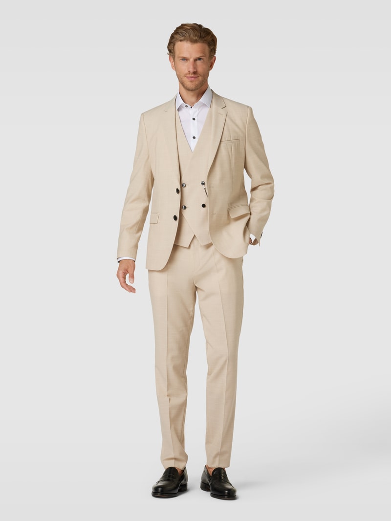 2-Knopf-Sakko mit Allover-Muster Modell 'Arti' in beige