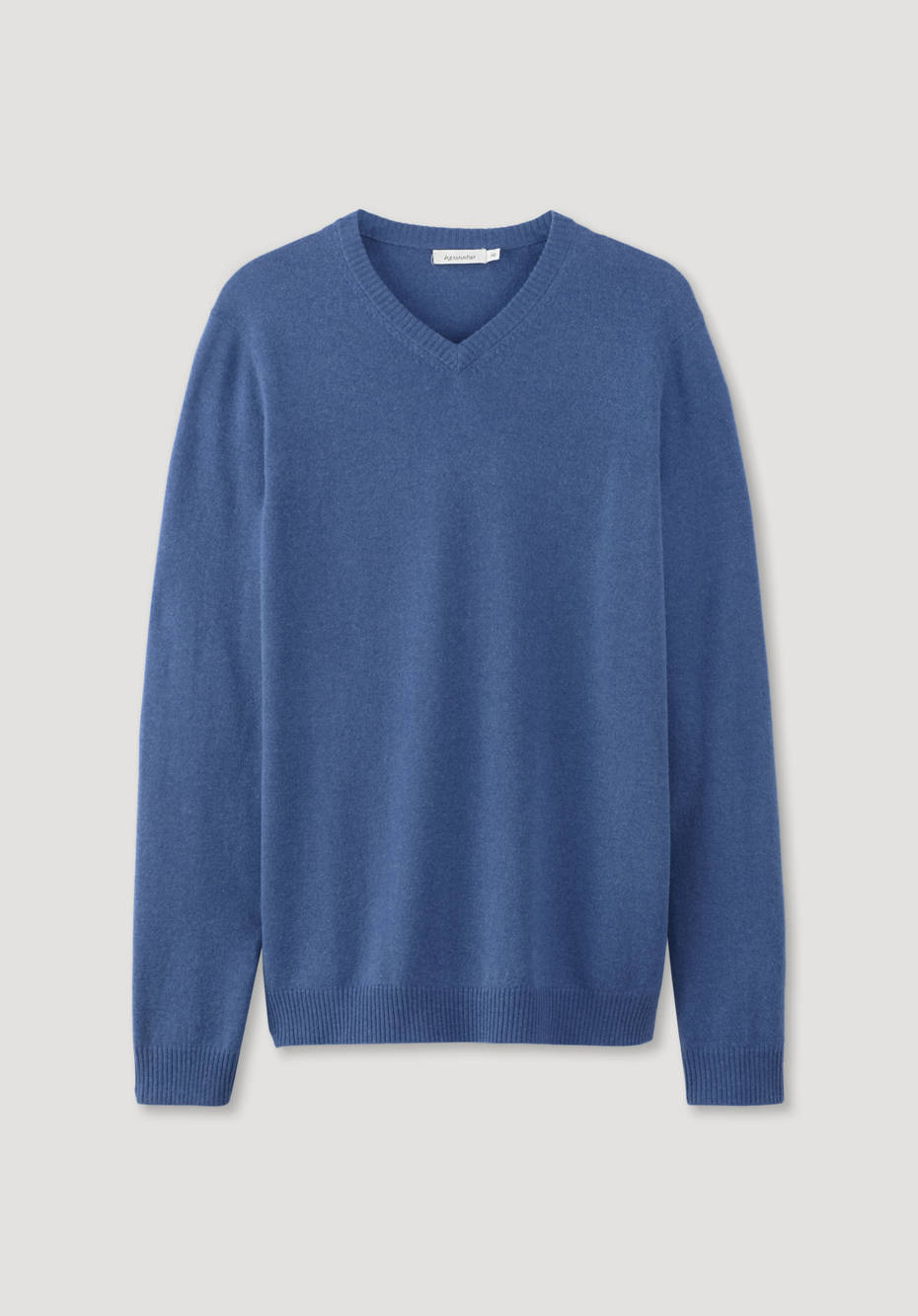 V-Pullover aus Schurwolle mit Kaschmir