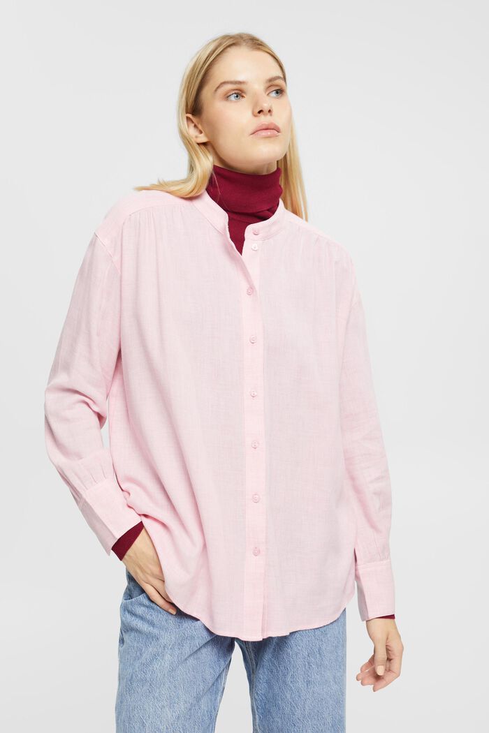 Strukturierte Bluse, Baumwollmix