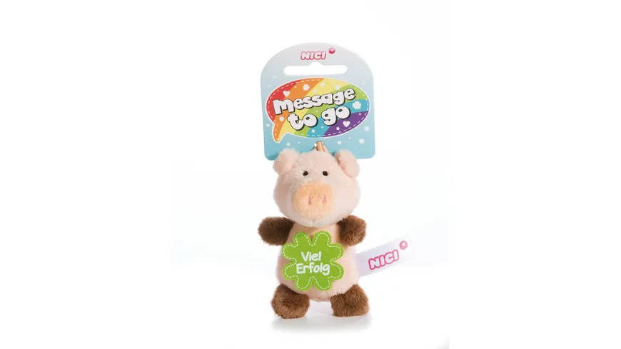 NICI Schwein Viel Erfolg 8cm mit Loop