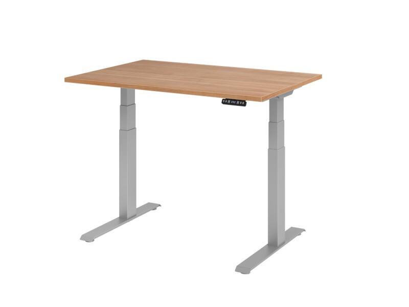 Hammerbacher Steh-Sitz-Schreibtisch VXDKB12/N/S Walnuss 1200 x 800 mm