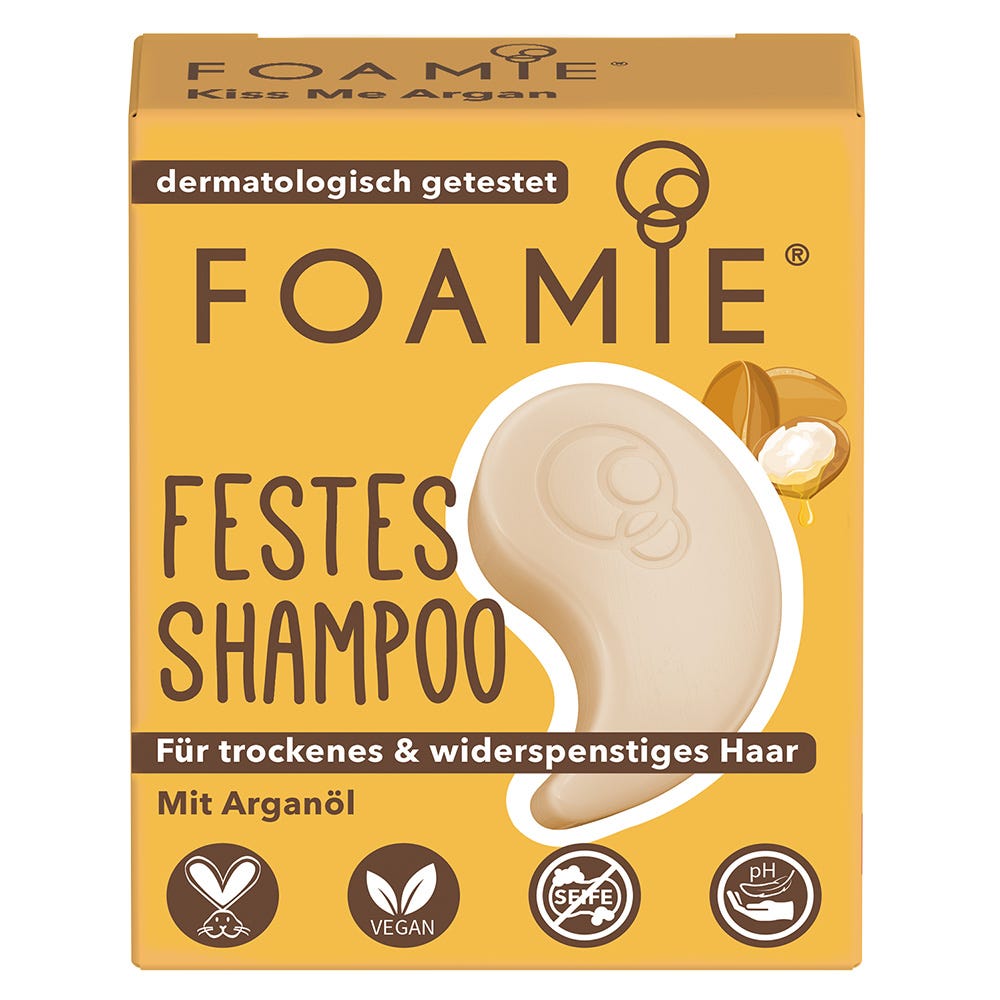 FOAMIE Festes Shampoo Mini Kiss Me Argan