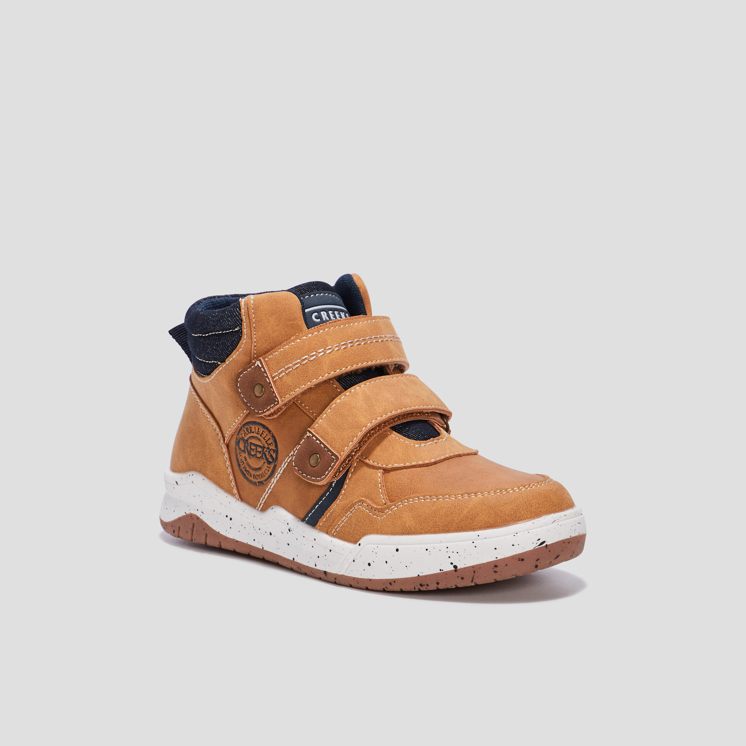 Baskets montantes Creeks camel garçon | La Halle