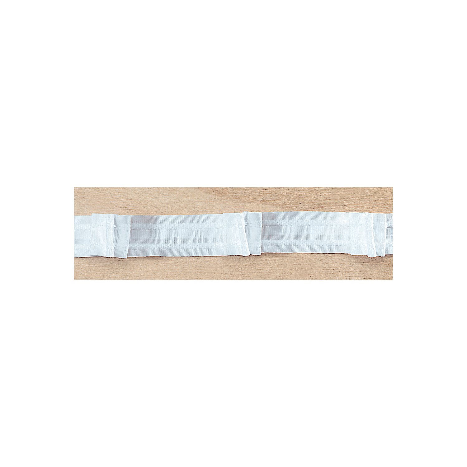 buttinette 3er-Faltenband, Breite: 2,6 cm, Länge: 10 m, Stoffverbrauch: 2,5:1