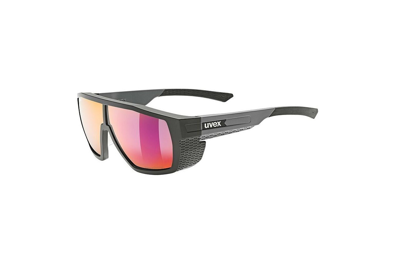Uvex MTN Style P Black Grey Matt / Mirror Red