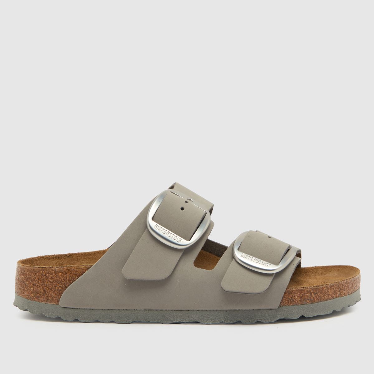 BIRKENSTOCK – Arizona – Ljusgrå sandaler med stort spänne