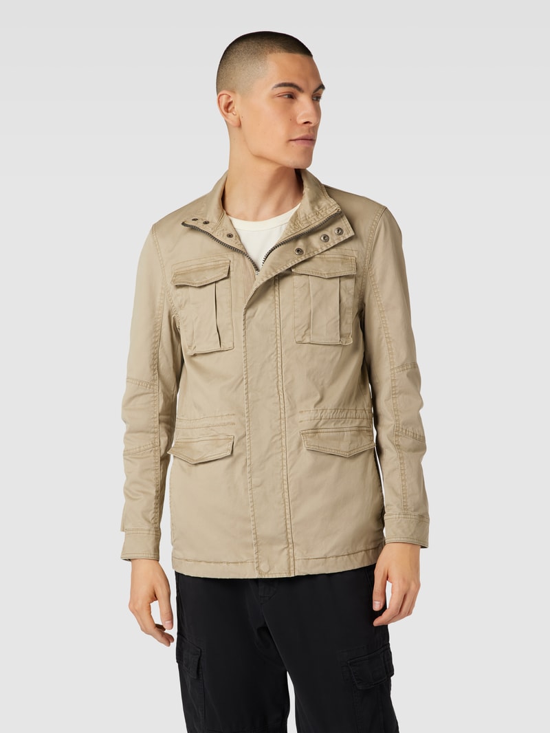 Jacke mit Stehkragen Modell 'TAWNY' in beige