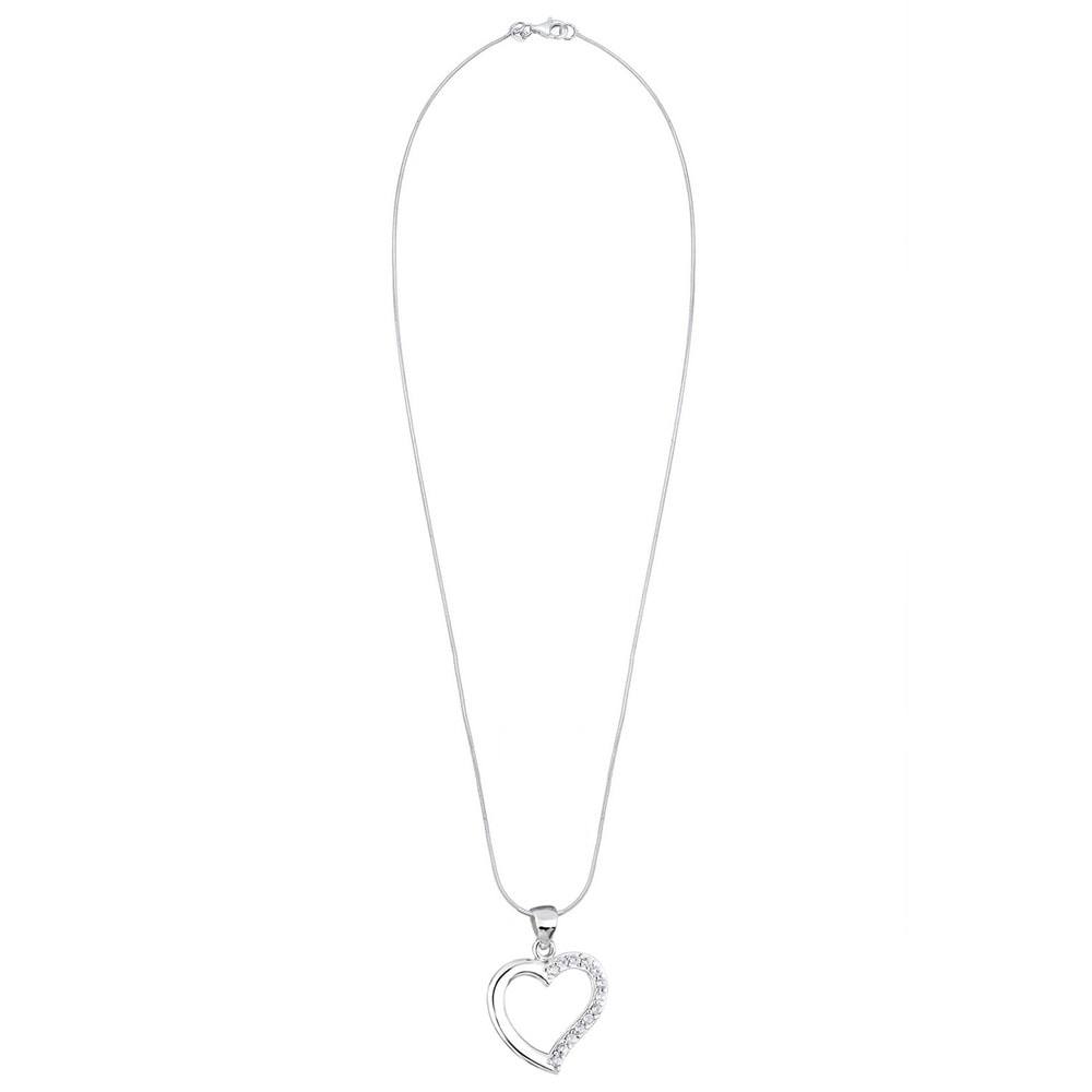 Elli Elli Collier Herz Zirkonia Bezaubernd 925 Sterling Silber collier