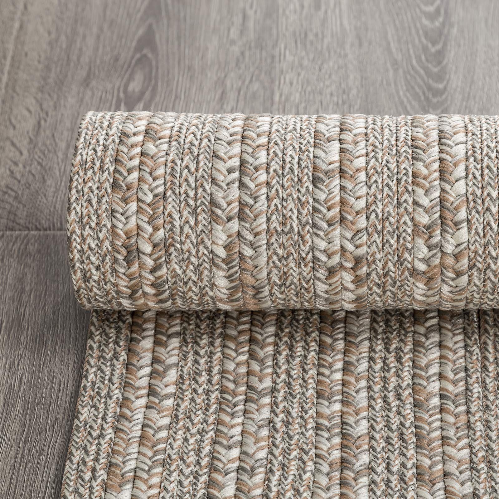Outdoorteppich Azure, Taleta, Höhe: 7.5 mm, In-, Outdoor Teppich Wetterfest, Handgewebt, Balkon Teppich, Garten Teppich, Wohnzimmer Teppich, 70 × 140 cm