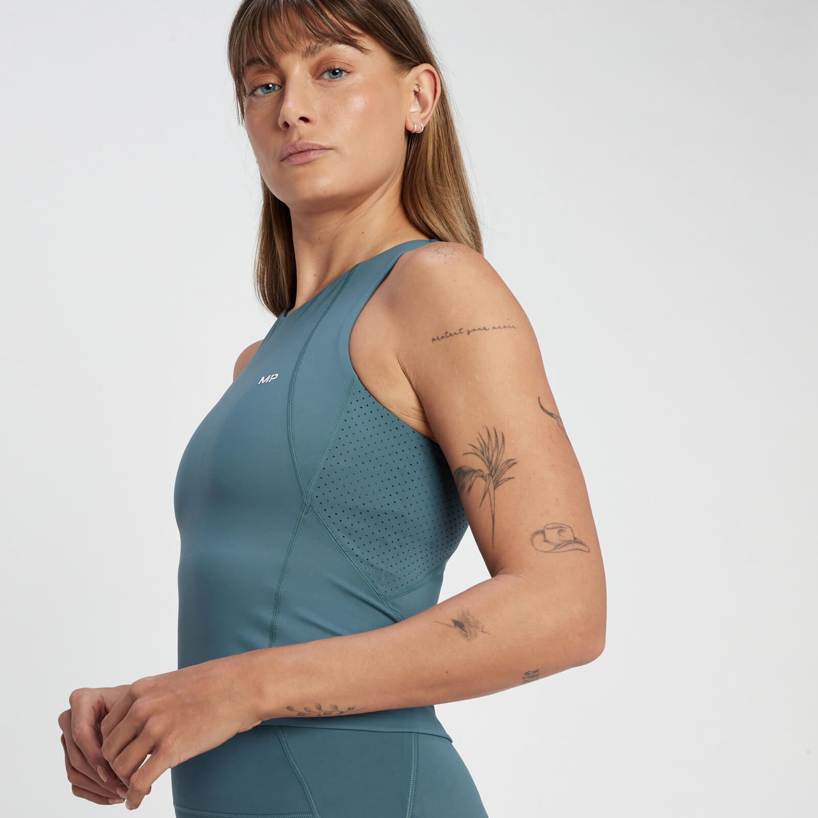 MP Women's Tempo Ultra Cropped Vest - Smoke Blue