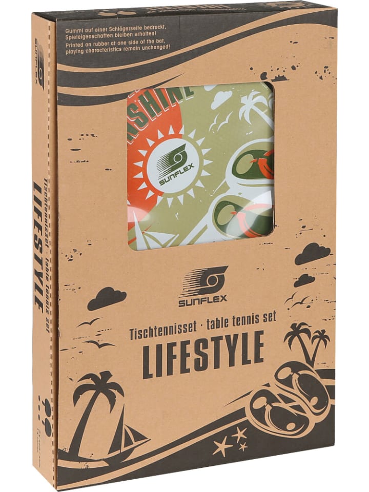 Sunflex Tischtennisset Lifestyle mit Sommerdesign günstig kaufen onesize
