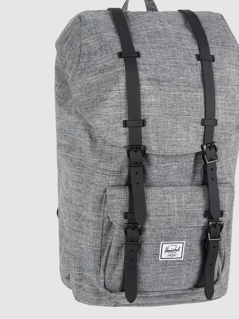 Rucksack mit Laptopfach Modell 'Little America' in mittelgrau meliert
