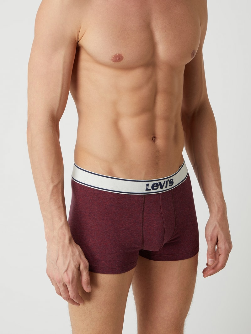 Trunks im 2er-Pack in bordeaux rot meliert