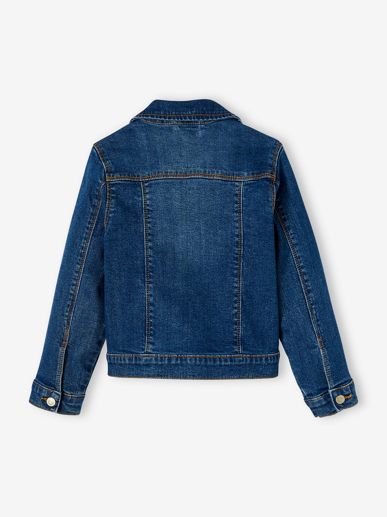 Veste en jean personnalisable fille double stone